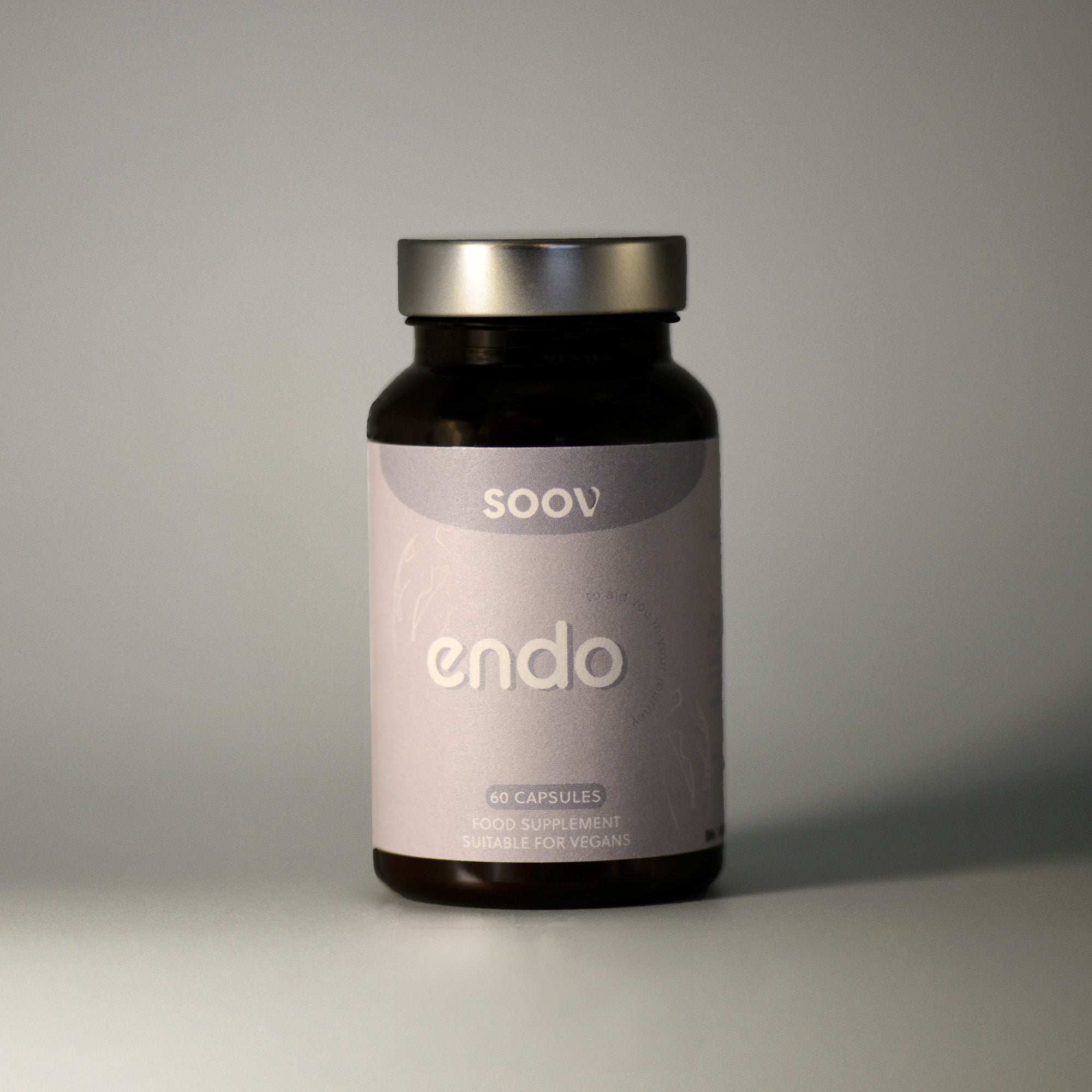 Soov Endo endometriosis symptom support bottle, 60 capsules